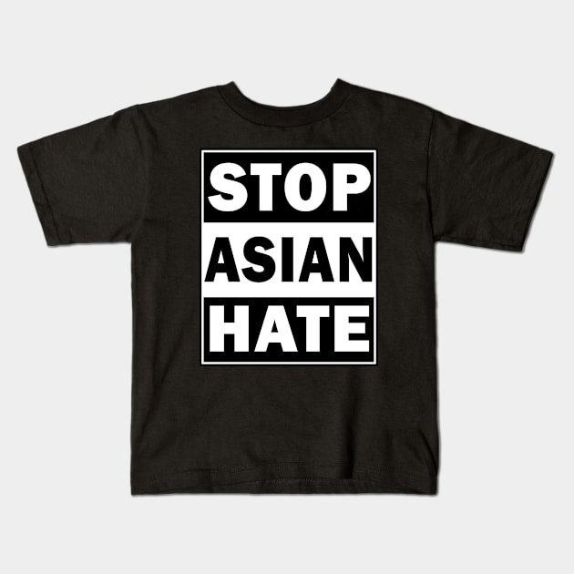 Stop Asian Hate Kids T-Shirt by valentinahramov